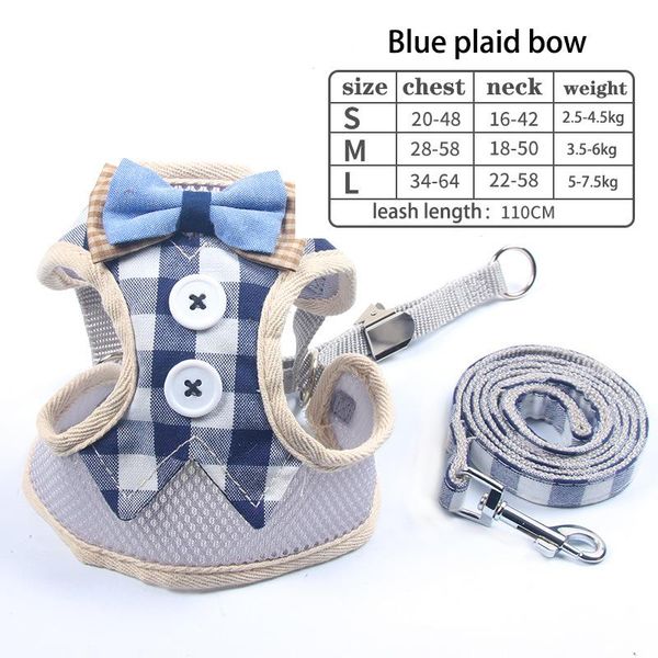 

cat collars & leads adjustable polyester mesh harness vest walking lead leash for puppy dogs collar small medium dog