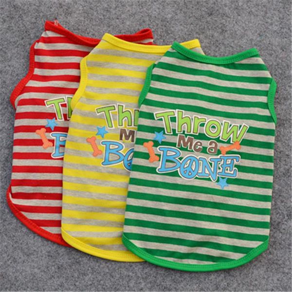 

dog apparel pet clothes summer puppy clothing stripe vest shirt winter warm dogs pets chihuahua yorkshire