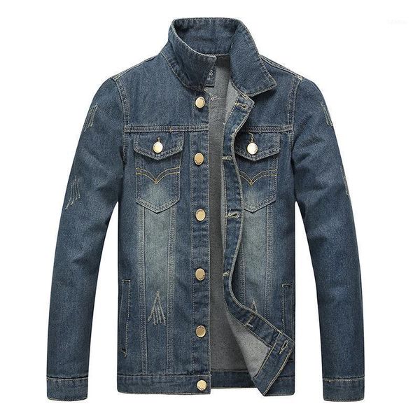 

men's jackets casual men denim jacket turn-down collar winter slim mens clothing, Black;brown