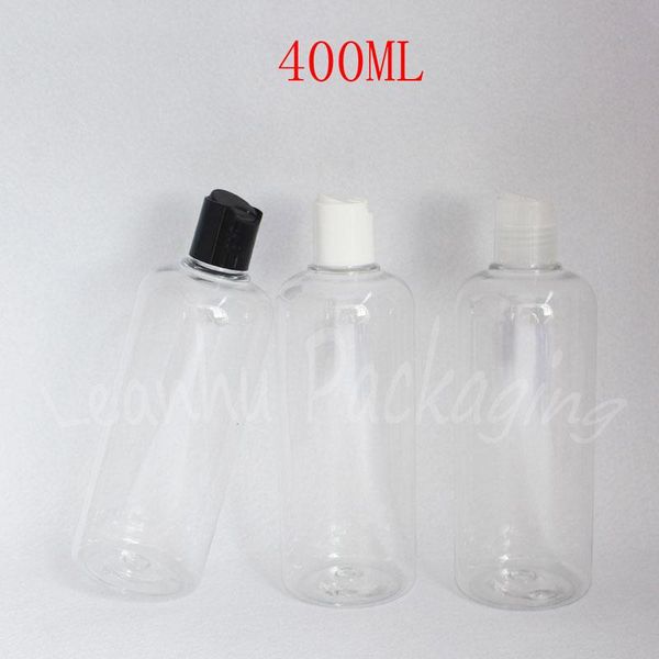 

storage bottles & jars 400ml transparent plastic bottle disc cap , 400cc makeup sub-bottling shampoo / lotion packaging ( 15 pc/lot )
