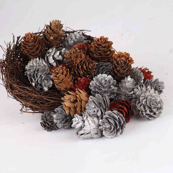 

2022 decorations christmas tree pendant natural cone pine needle accessories pendant