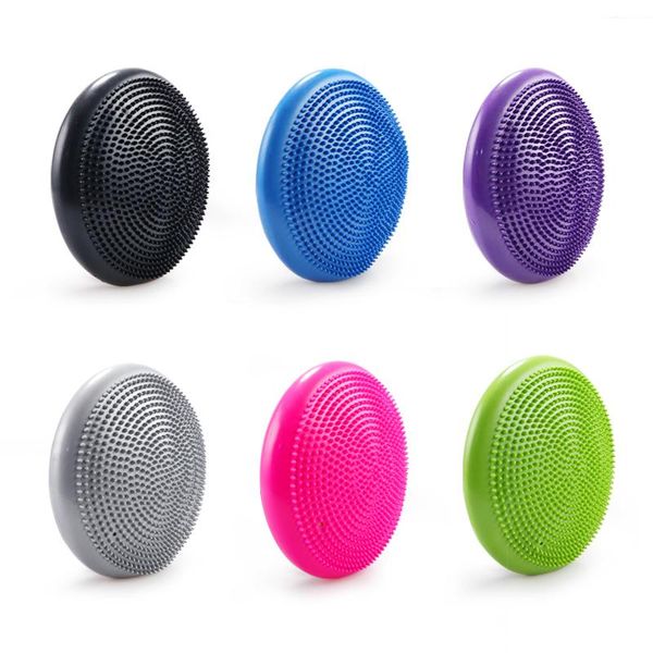 

33x33cm inflatable yoga massage ball durable universal sports gym fitness wobble stability disc cushion mat balls