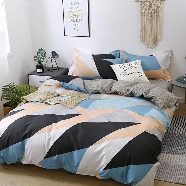 

bedding sets a variety of styles duvet cover, multi-size single double children's bedding, geometric pattern bed sheet + pillowcase set