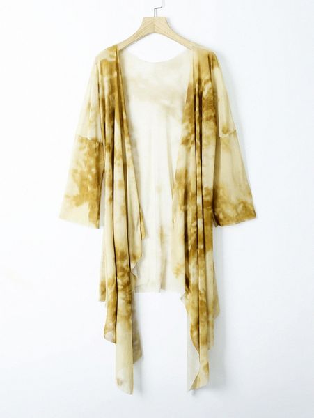 

tie dye kimono x2je#, White;black