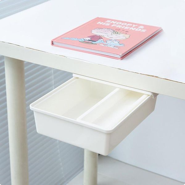 

storage drawers self stick pencil tray desk table drawer organizer box under abs school case pen holder