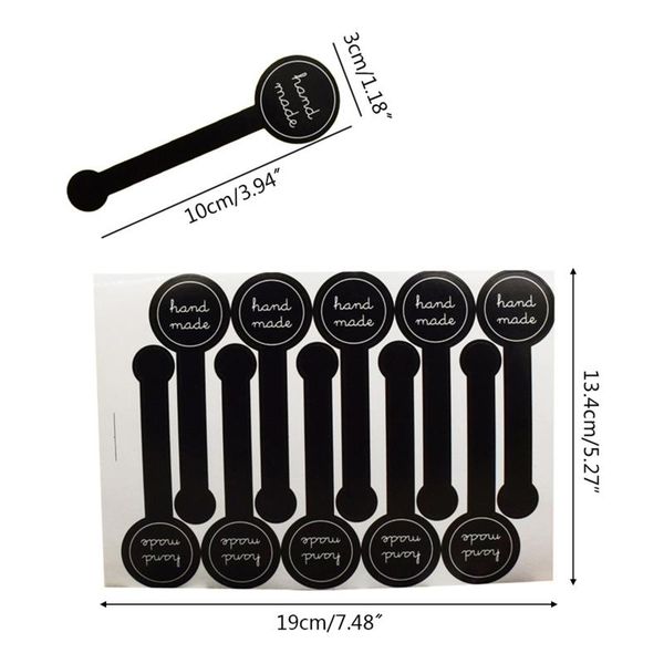 

gift wrap x5qb 200pcs handmade pastry mooncake seal sticker strip package box decoration diy baking supplies