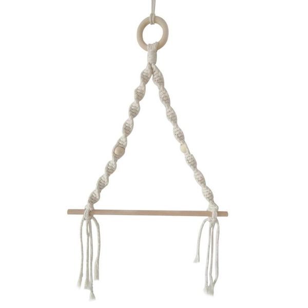 

toilet paper holders wall rope hanging wooden rack stick tassel storage bedroom living room kitchen office home decor bohemian style