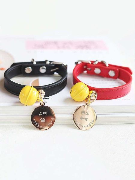 

factory cat brand collar anti lost dog tag lettering decoration small and medium puppy cute pet products