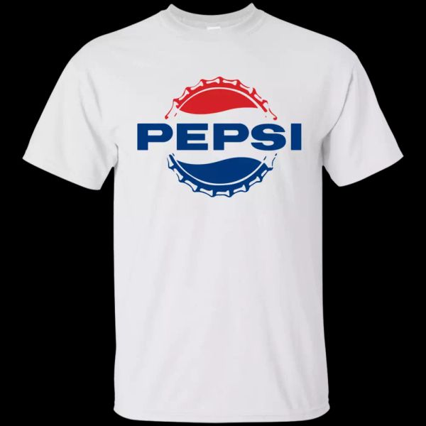 

Pepsi, Soda, Cola, Pop, Beverage, Soft Drink, Bottle Cap, T-Shirt, White;black