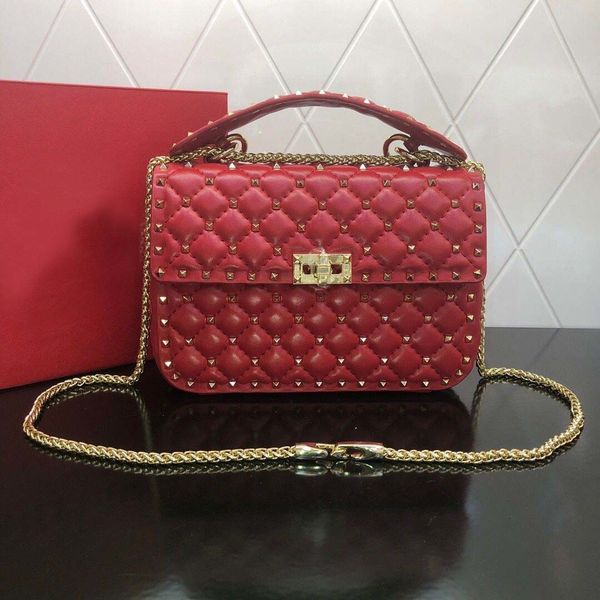 

classical designer s women shoulder rivet nice hand purse chain clutch fanny bag