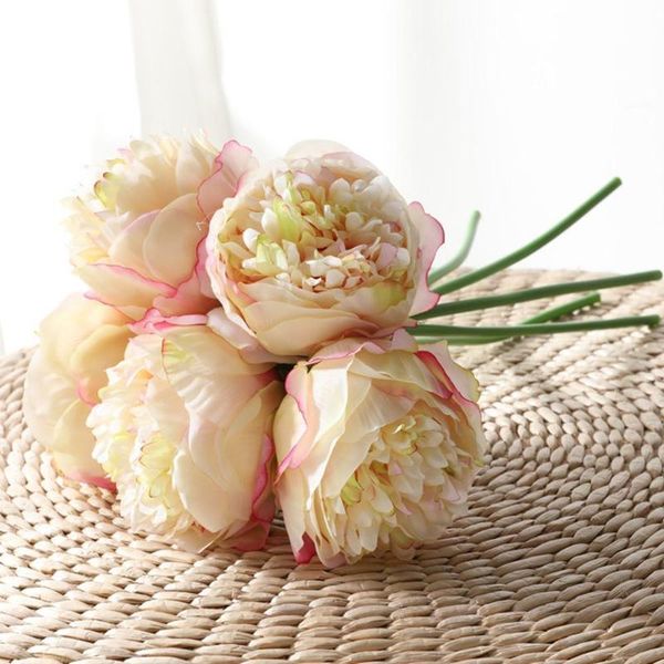 

decorative flowers & wreaths big heads 11cm diameter rose peony artificial fake decoration bride for home bouquet decor flower marriage wed