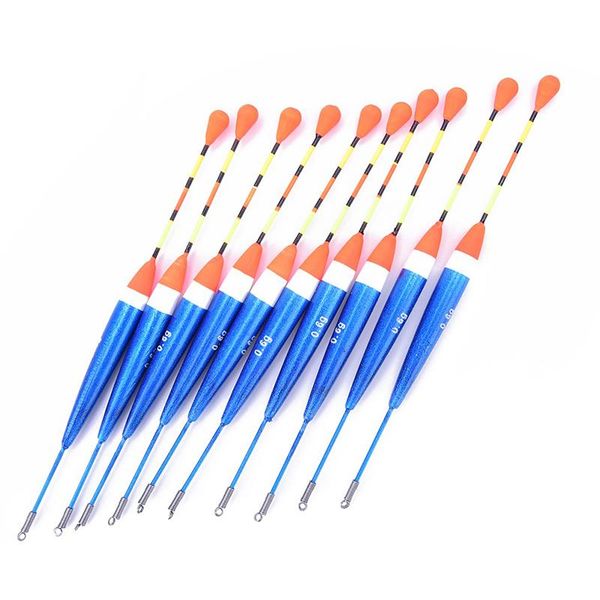 

fishing accessories 10pcs/lot mix size color floats set buoy bobber light stick fluctuate float for