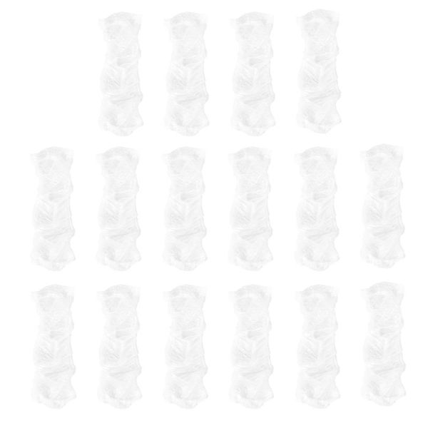 

steering wheel covers 500pcs disposable car cover plastic elastic handle sleeve protector for auto (white)