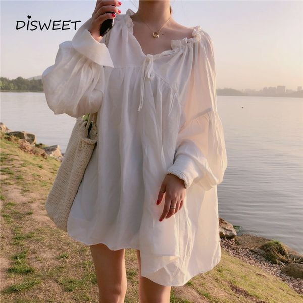 

sweaters solid v-neck woman korean long-sleeved drawstring loose women simple slim spring white shirt women's, White;black