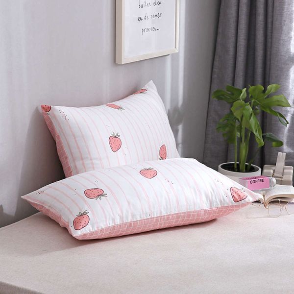 

cotton printed pillow case pure cotton single group purchase