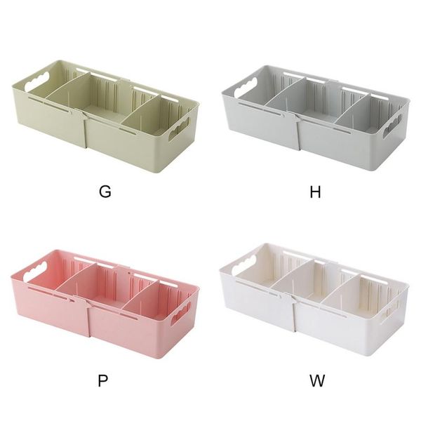 

storage drawers multi-funtional stackable box retractable drawer underwear socks sundries separate boxes