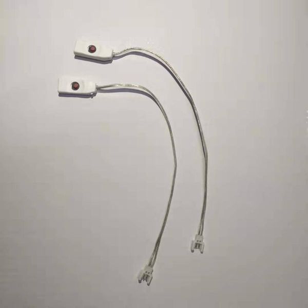 

sneakers 2 pcs/set usb recharging cables button for luminous led shoes, Black;red