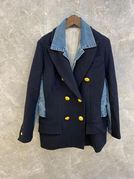 

high 2021 winner quality women patchwork jacket ladies casual outerwear coat 2 color tutu women's jackets, Black;brown