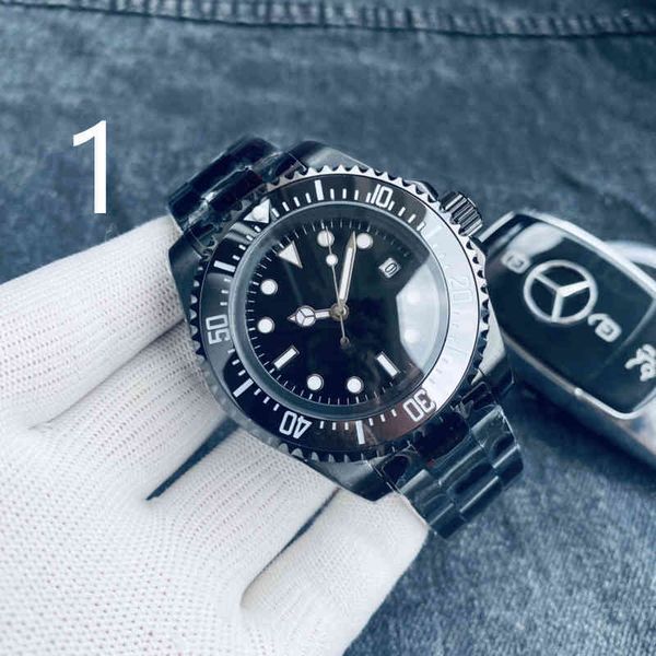 

luxury mens automatic mechanical watch rlolex black blue green stainless steel bracelet sapphire glass gent's 6 colour 4p, Slivery;brown