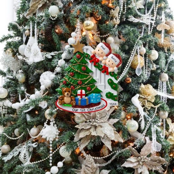 

decorative objects & figurines 4/8 family menders personalized survived members christmas tree ornament