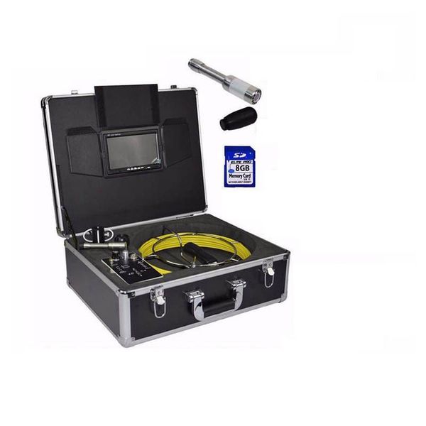 

30m pipe drain sewer endoscope borescope inspection waterproof video camera 512hz transmitter snake cam ip cameras