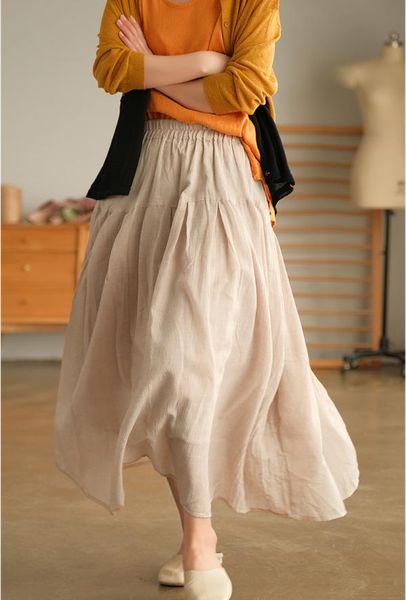 

skirts summer skirt cotton double fairy, Black