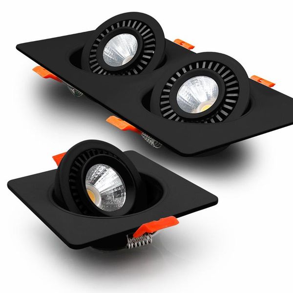 

ceiling lights dimmable led downlight single/double head spot recessed angle adjustable living room bedroom kitchen lamp