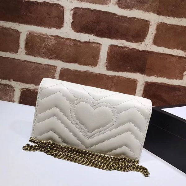 

sale designer handbag wallet luxury fashion mobile phone coin purse women shoulder s cowhide golden chain brand bag 488426