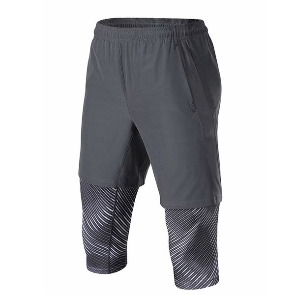 

men's shorts sports pants 2021 summer running fitness double ny casual, White;black