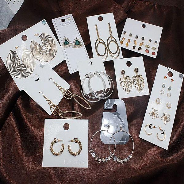 

ydgy retro geometric round earrings for women fashion twist pearl triangle jewelry gifts dangle & chandelier, Silver