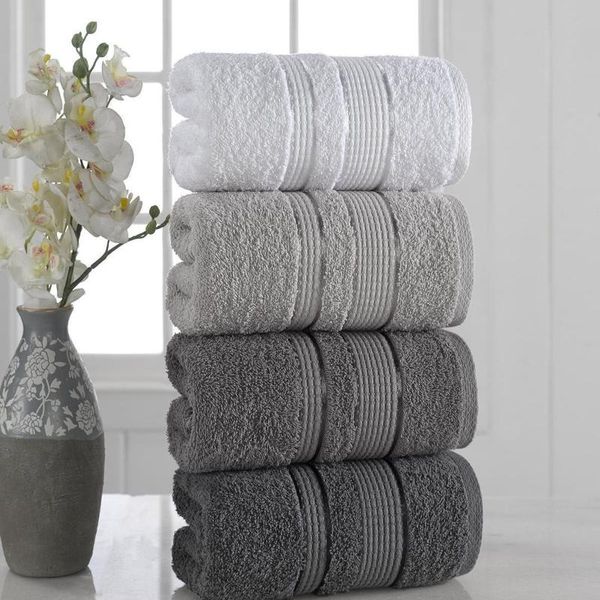 

towel premium 4 pcs set hand towels and face 100% cotton turkish quality luxury super soft highly absorbent