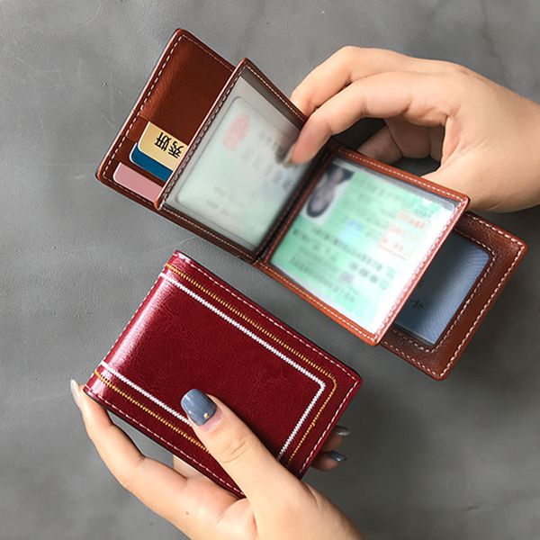 

wallet motor vehicle driver's license leather cover female lovely personality creative net red driving book two in one set of ultra-thi, Red;black