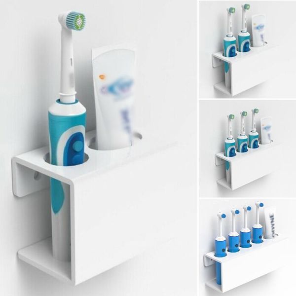 

toothbrush holders wall mounted electric holder & toothpaste organiser toothbrushes rack without bathroom accessories