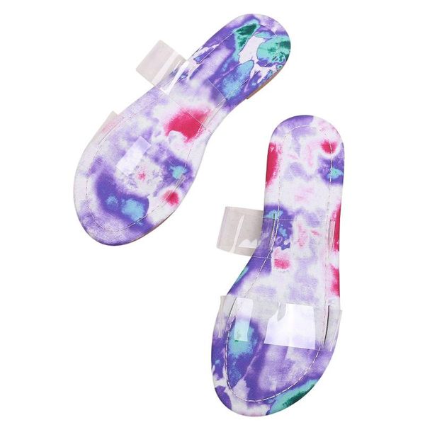 

fashion colorful slippers women summer pvc transparent sandals ladies flat slides casual shoes open toe slipper female flip flop, Black