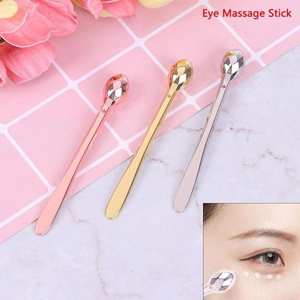 

full body massager diy eye cream mixing spatula scoop gold alloy metal cosmetic spatulas facial mask spoon massage sticks makeu