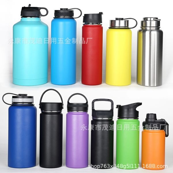 

double layer vacuum 304 stainless steel insulated cup outdoor sports kettle