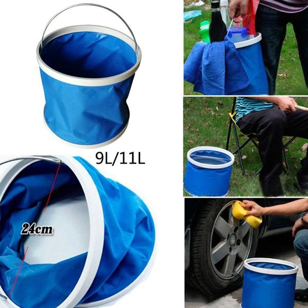 

9/11l waterproof folding bucket is convenient environmentally wear resistant portable water container storage bag buckets
