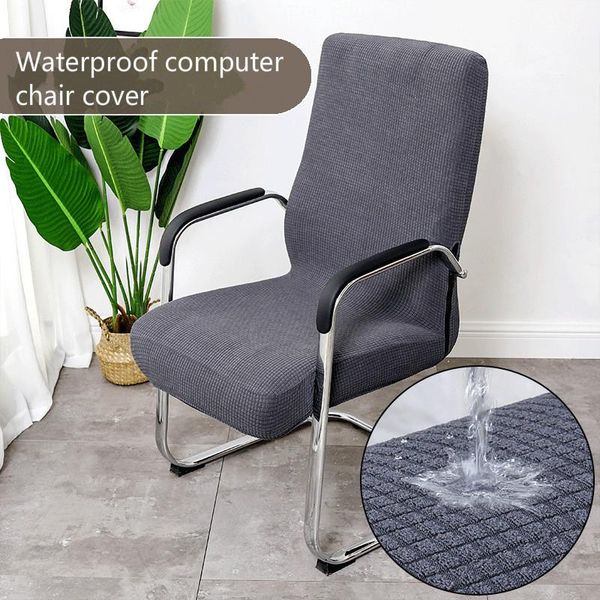 

plaid polar fleece waterproof computer chair cover elastic office cinema internet cafe conjoined stool covers