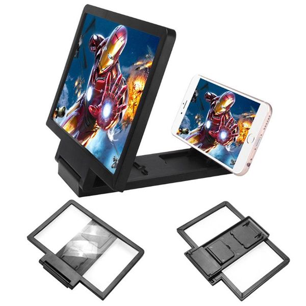 

cell phone mounts & holders 18 * 15cm universal abs mobile screen magnifier 3d eye video expander mini stand holder