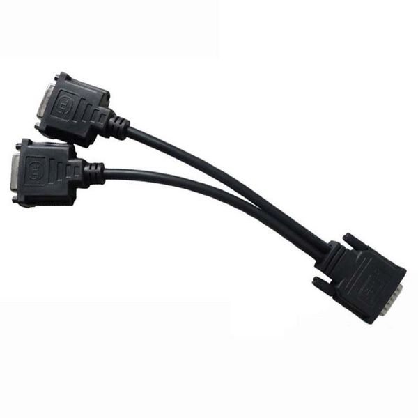 

to dual dvi 1- 8in - dms-59 2x y cable splitter monitor dms 59 video cables & connectors