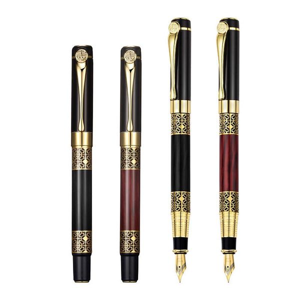 

fountain pens high-end business office stylish black neutral metal signature pen
