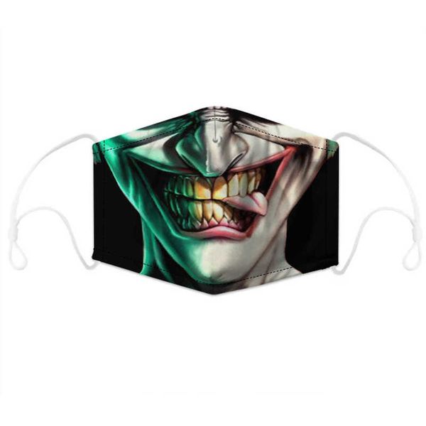 

skull print protective party dust and windproof mask