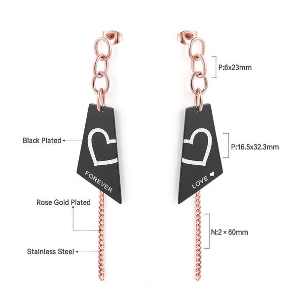 

dangle & chandelier wholesale price drop girls earrings jewelry fashion ear drops give gift forever love for valentine's day, Silver