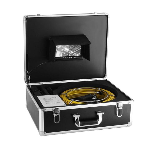 

inch monitor 20m cable sewer waterproof camera pipe pipeline drain inspection system ip cameras