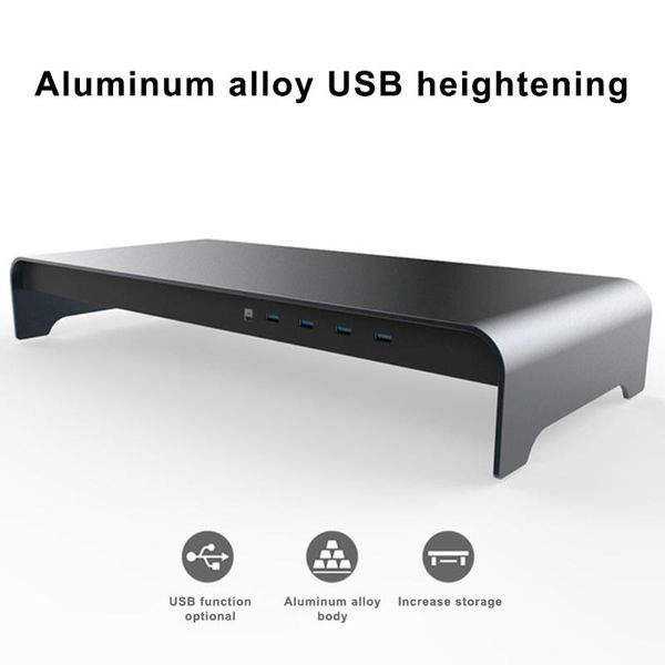 

hubs smart base aluminum alloy computer lapstand with 4 usb 3.0 port sp99