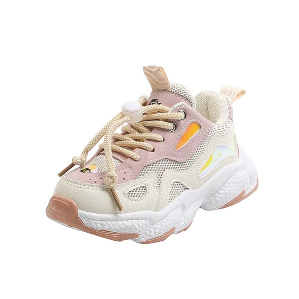 

2021 kids sneakers breathable lightweight sports shoes for boy girls children's soft-soled casual non-slip outdoor trainers, Black;red