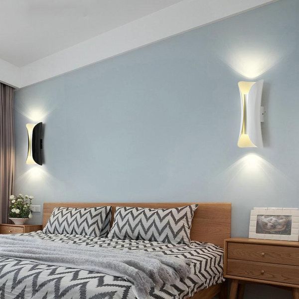 

wall lamp modern led wood penteadeira light bedroom home deco beside