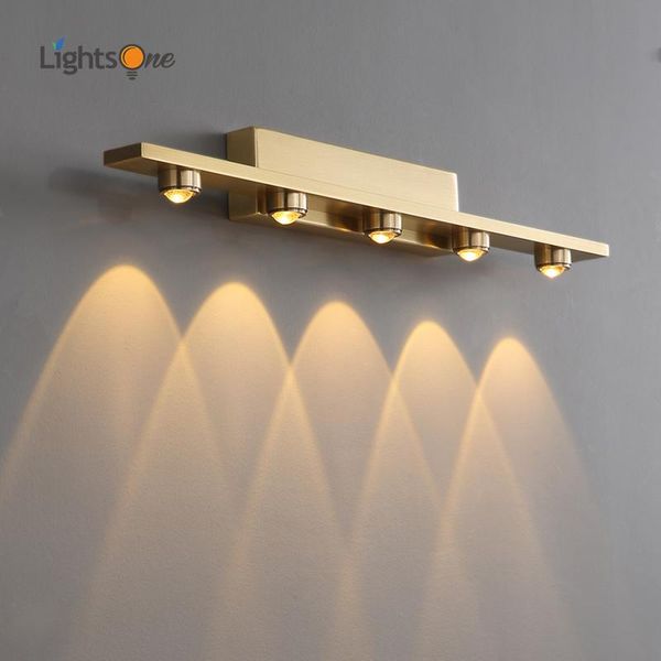 

wall lamps all copper led lamp aisle mural window living room creative mirror front light