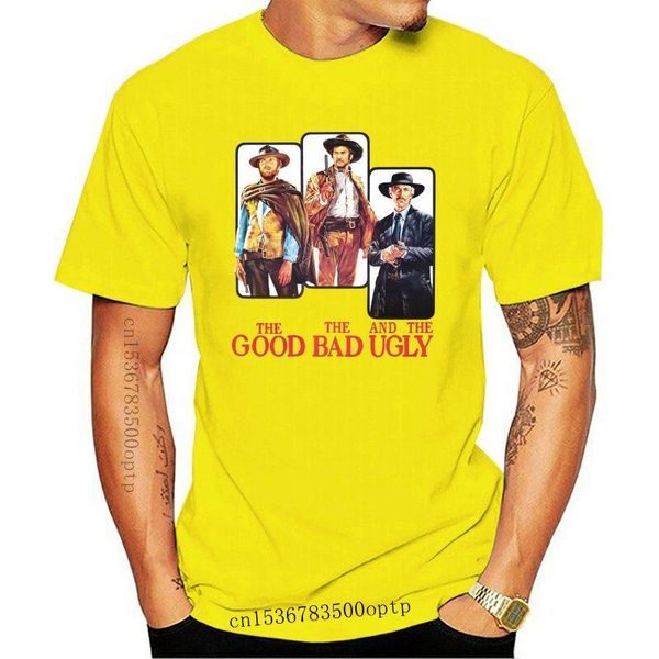 

men's t-shirts cool men t-shirt the good bad and ugly clint eastwood retro short sleeved cotton crew neck oversize tee, White;black