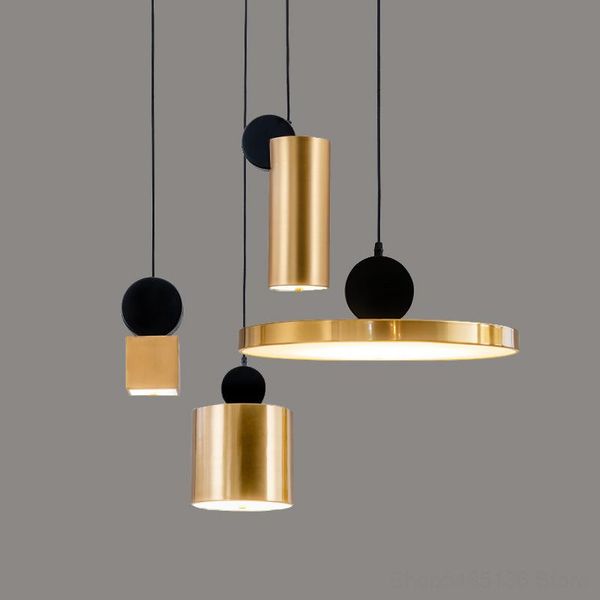 

pendant lamps post-modern gold living room lights bedroom home decor kitchen hanging bar cafe dining modern light fixtures